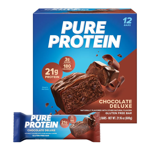 Pure Protein Bars, High Protein, Nutritious Snacks to Support Energy, Low Sugar, Gluten Free