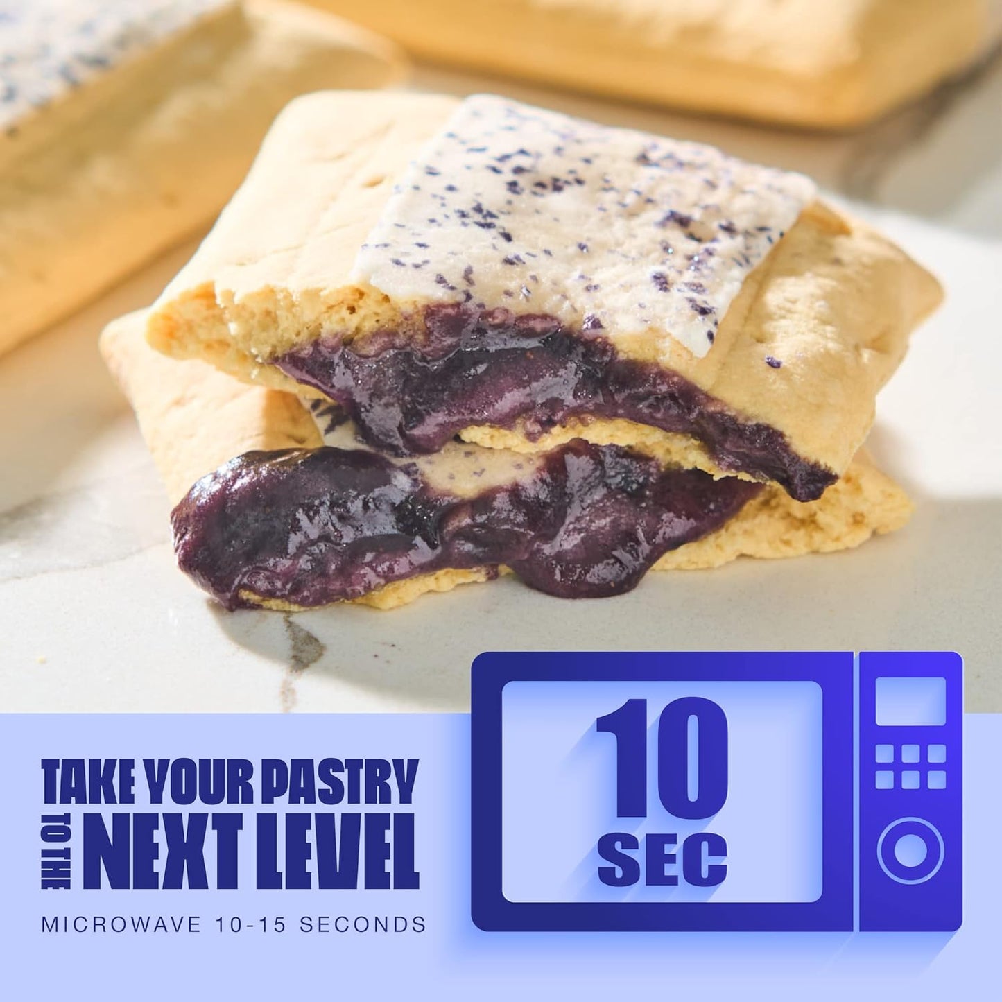 Legendary Foods 20gr Protein Pastry Blueberry,Keto Friendly, No Sugar Added and High Protein