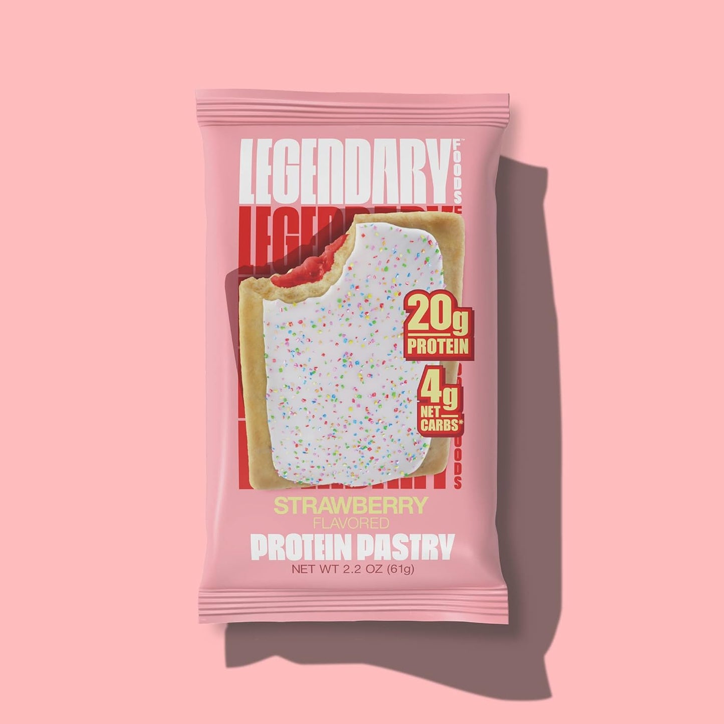 Legendary Foods 20gr Protein Pastry Blueberry,Keto Friendly, No Sugar Added and High Protein